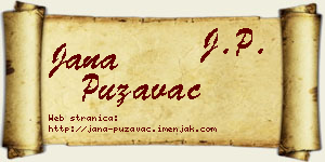 Jana Puzavac vizit kartica